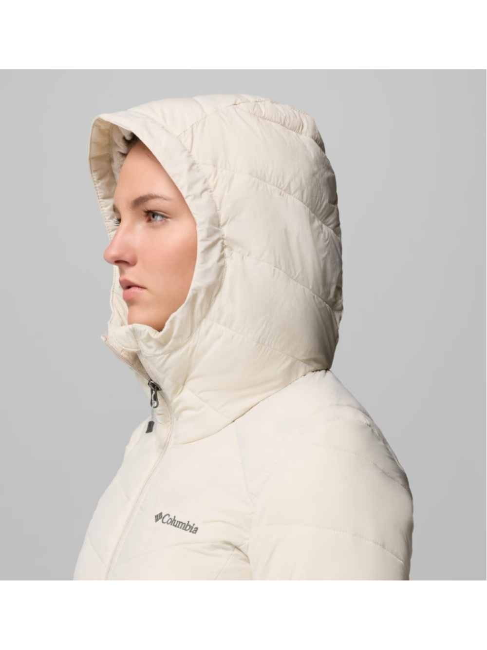 Columbia Joy Peak II Mid Hooded Jacket Womens XXL Ivory Omni-Heat NWT - Picture 7 of 9